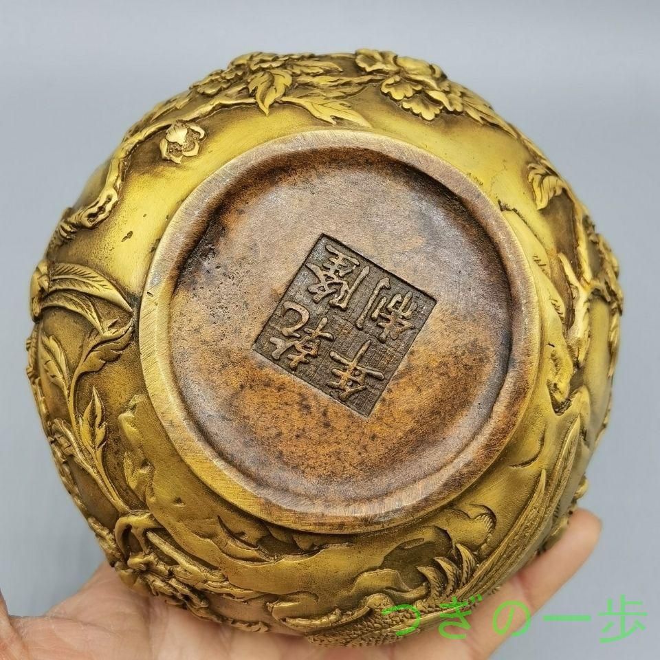 銅器 手提げ薫香炉 麒麟暖手炉 装飾品 工芸品 置物 - メルカリ