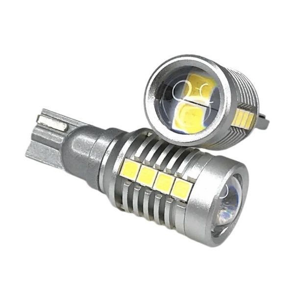 爆光 ヘッドライト級 12V/24V兼用 T16 LED バックランプ 特注LEDチップ搭載 ホワイト 左右セット 車検対応 ポン付け - メルカリ