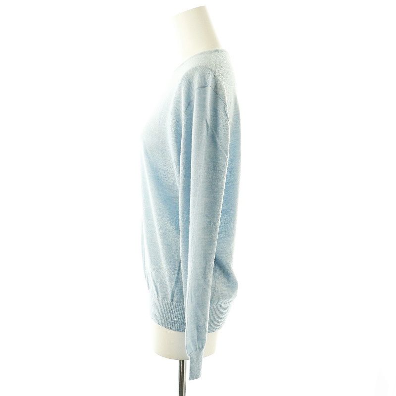 ドゥロワー Drawer 18Gカシミヤシルククルーネックニット カットソー