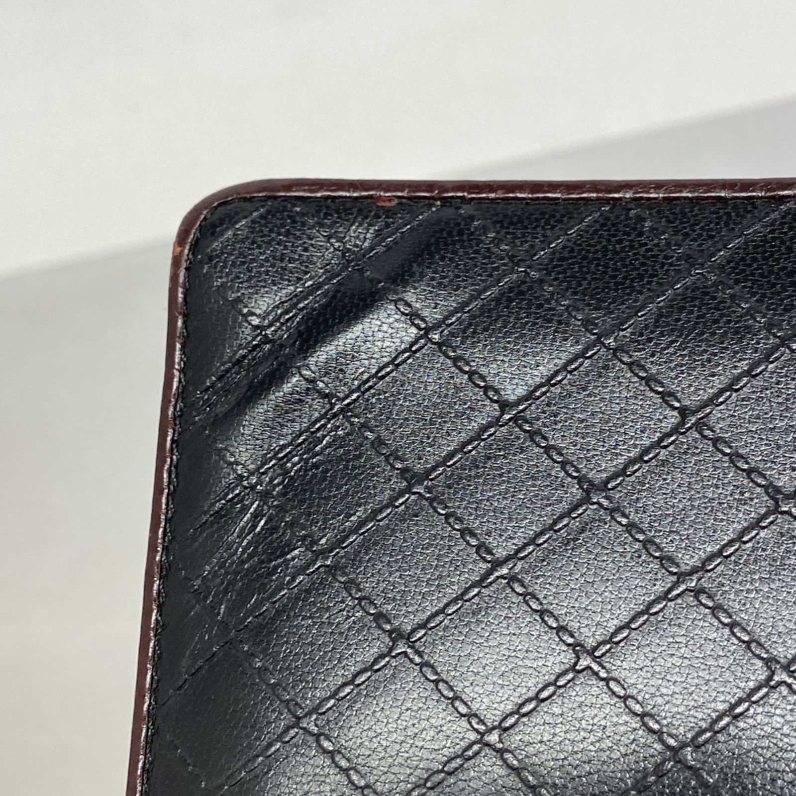 シャネル(Chanel) シャネル 長財布 ビコローレ レザー ブラック