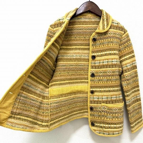 マドモアゼルノンノン　圧縮　ウール ジャケット　コート　茶色 マドモアゼルノンノン 圧縮 ウール ジャケット コート 茶色