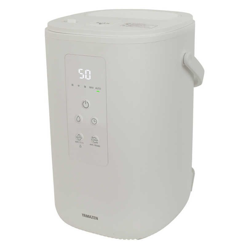 送料無料 ♥ 未開梱 ヤマゼン 上部給水スチーム加湿器 最大加湿量約600mL|h タンク容量約3.0L切タイマー付き マイコン式 スチーム式 EKS-V3-C