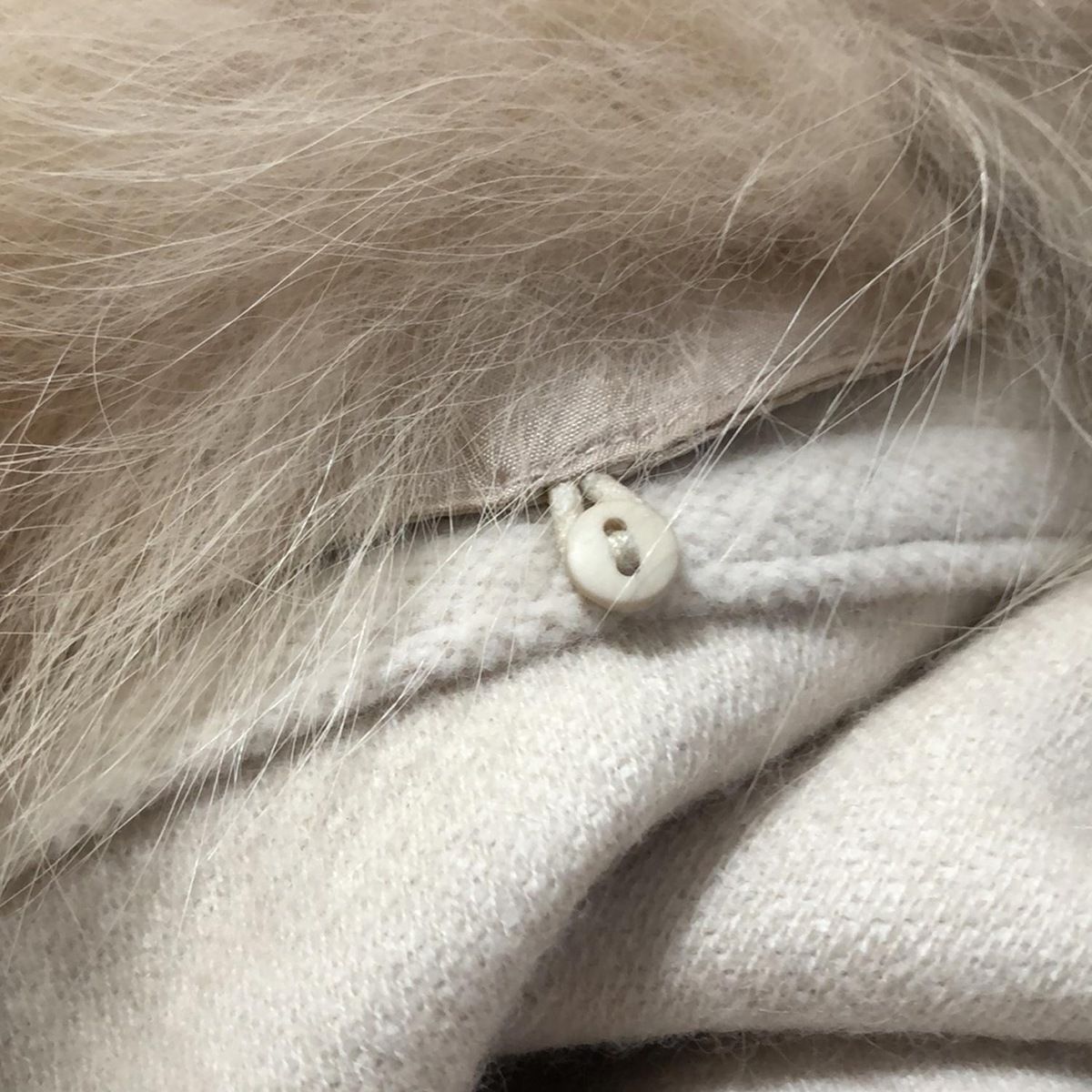 SOV. ソブ ダブル ポンチョ レディース - ベージュ フリル ファー取り外し可 冬 SIROKUMA-CORPORATION_COM