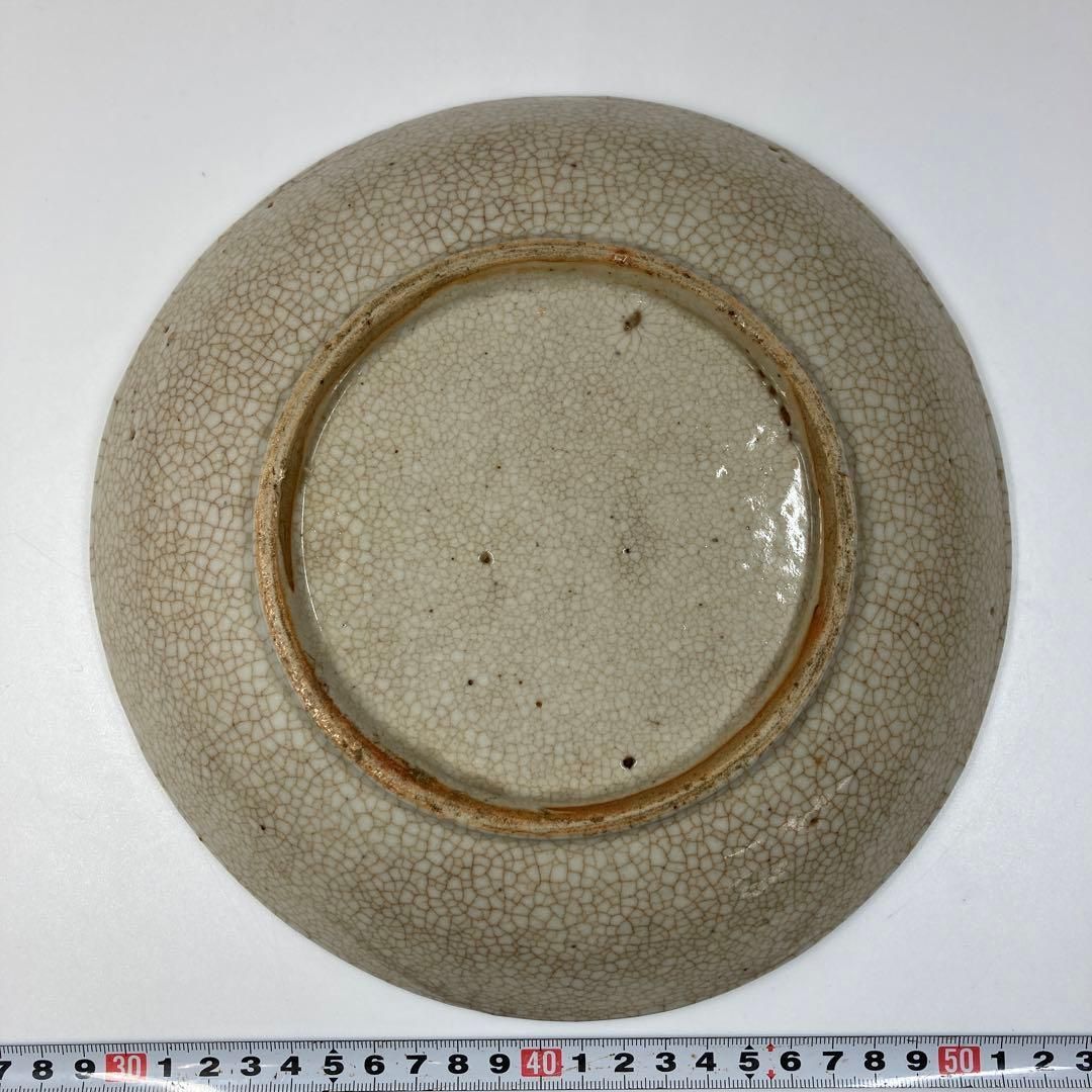 李朝　辰砂魚文皿　共箱　直径23㎝　東Y6-0229② タサニ 李朝 辰砂魚文皿 共箱 直径23㎝ 東Y6-0229② タサニ - メルカリ