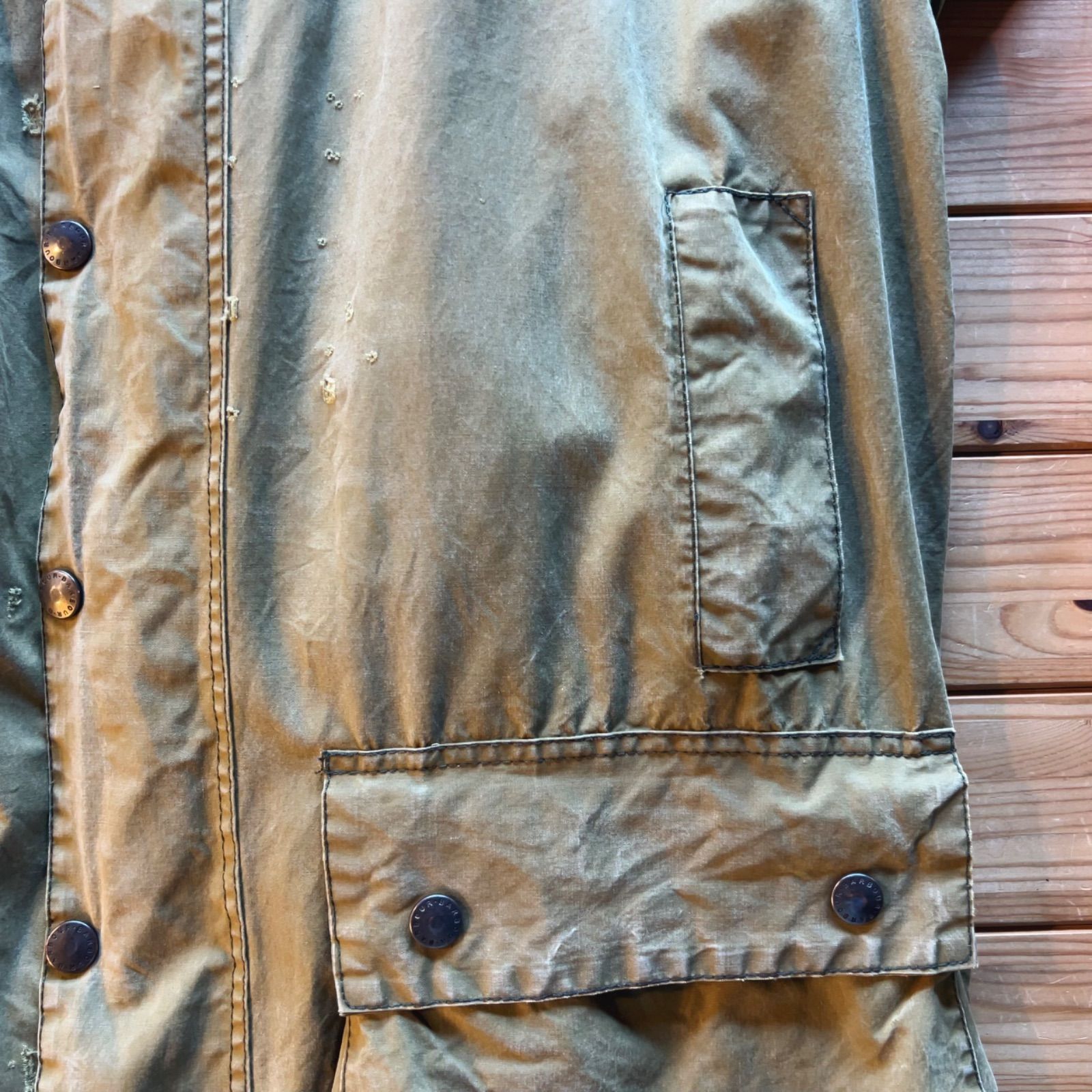 Barbour トレンチコート Barbour Trench Coat Sage Vintage 3Warrant