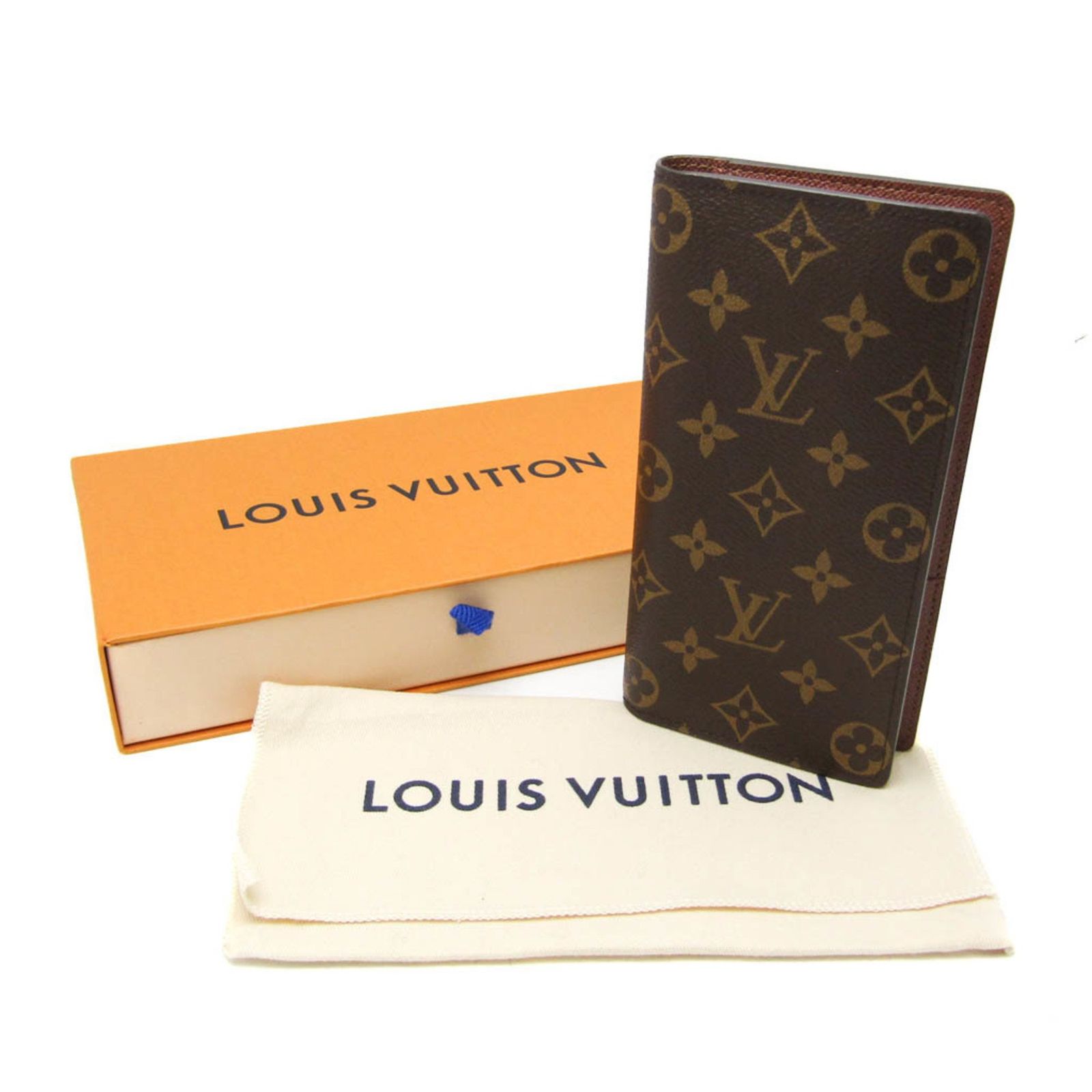 ルイヴィトン 二つ折り財布 ポルトフォイユ・ブラザ 旧型 M66542 エピレザー ノワール/SV 男性 服飾小物 袋 箱 ルイヴィトンポルトフォイユ ブラザ 旧型 14145 ブラウン メンズ