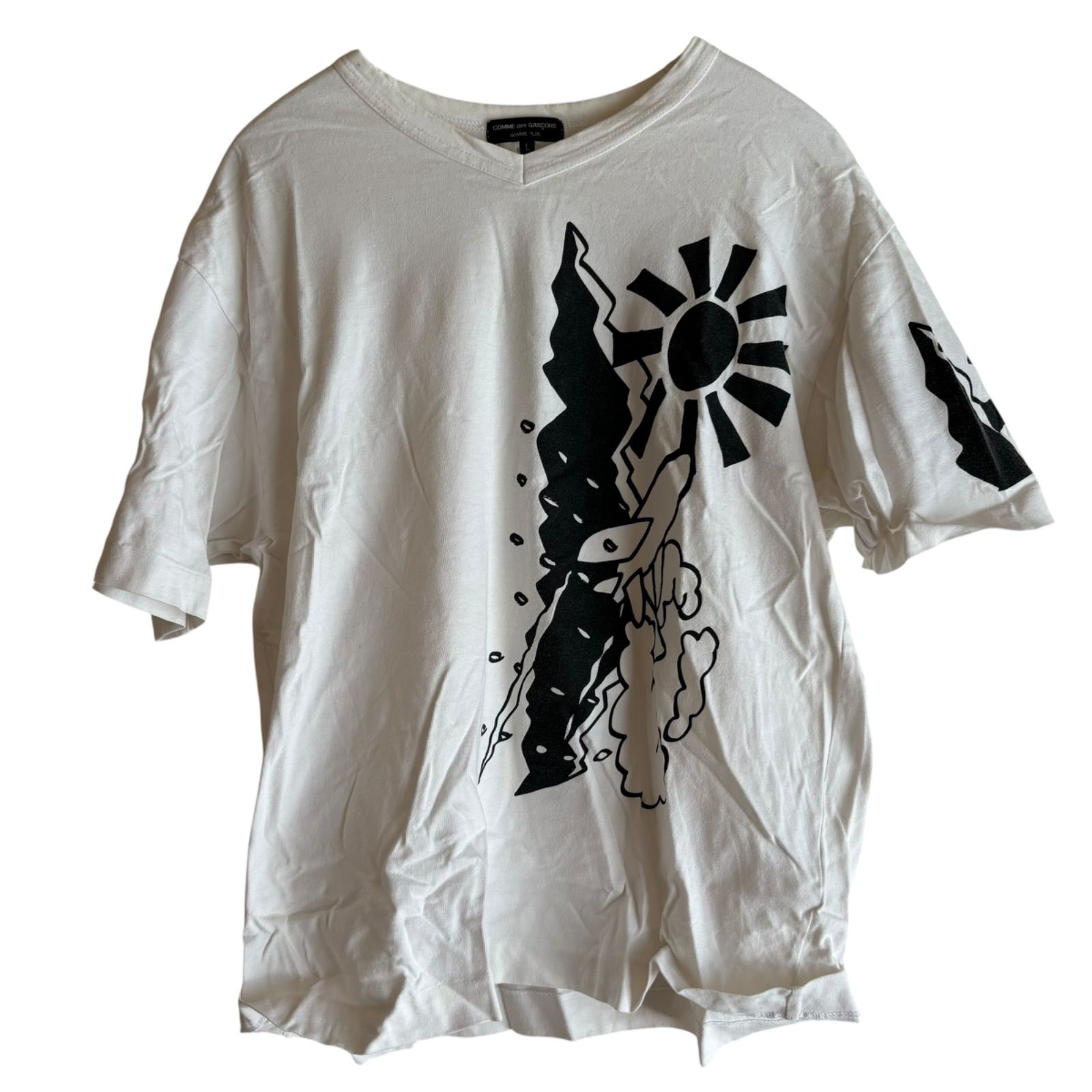 【希少・アーカイブ】コムデギャルソンオムプリュス　ブランドロゴカットソー　ロンT COMME des GARCONS HOMME PLUS(コムデギャルソンオムプリュス