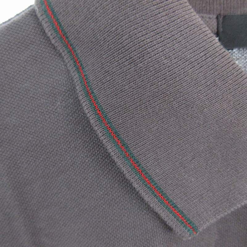 グッチ GUCCI ポロシャツ 半袖 GG柄 刺繍 インターロッキング