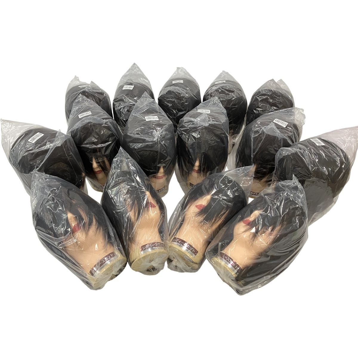 三矢 東京チャーム レディースカット 練習用 ウィッグ 15体 理容 美容 ♥ H10560386