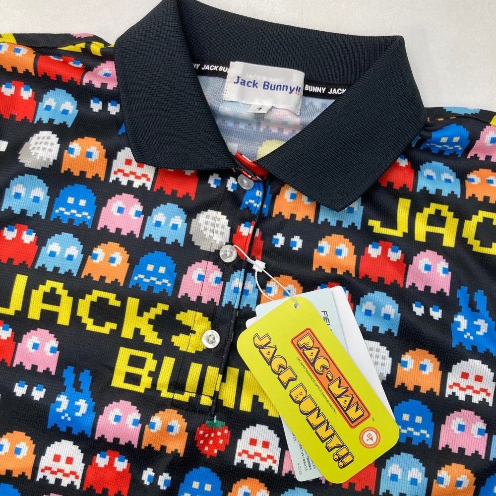 サイズ：1 JACK BUNNY ジャックバニー ×PAC-MAN 半袖ポロシャツ