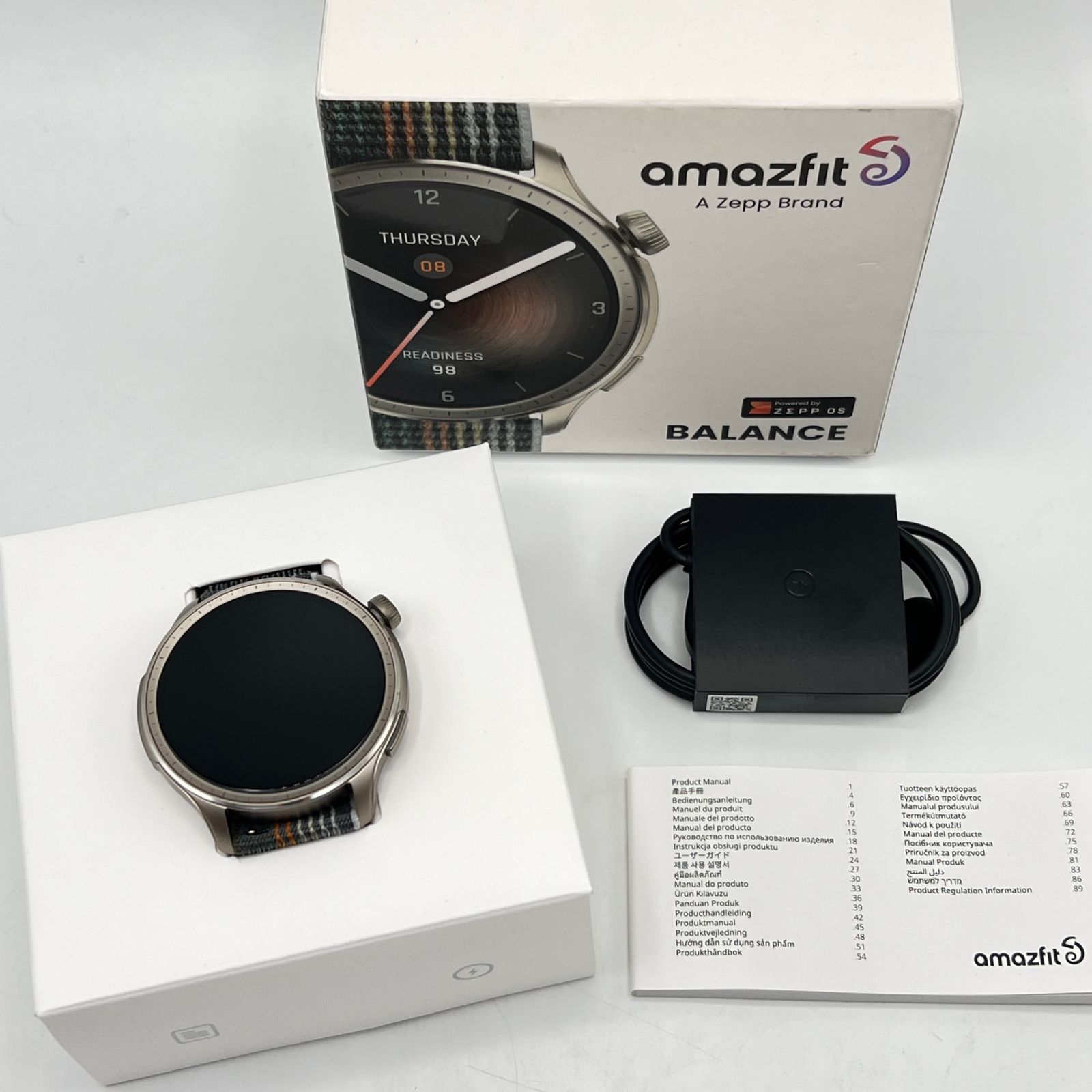 Amazfit Balance sp170065-C203 サンセットグレー スマートウォッチ アマズフィット 本体