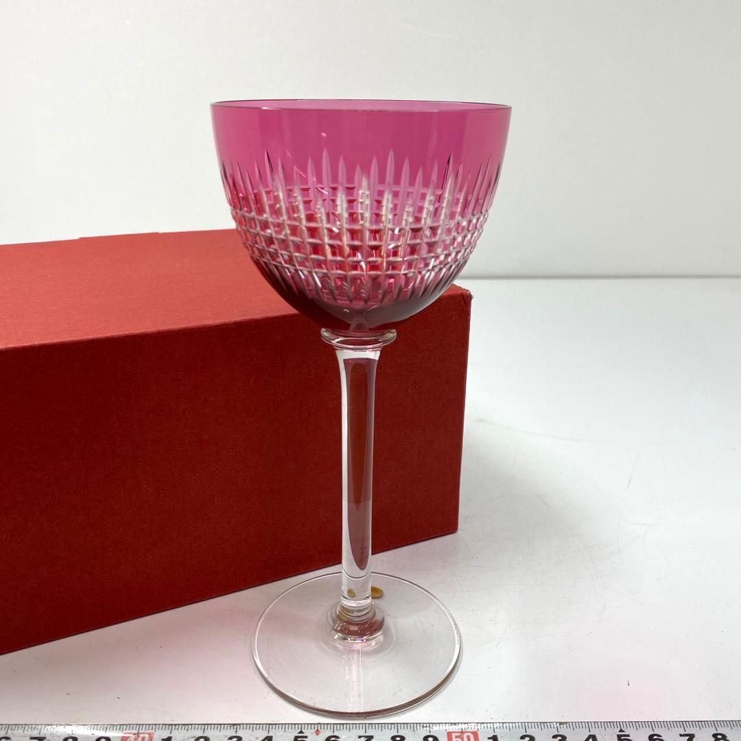 バカラ 1900年 ナンシー 赤グラス タウチ 東山5-1126 1F