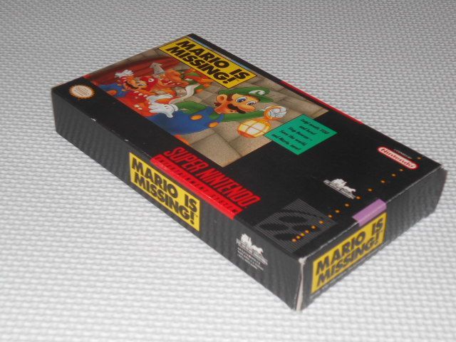 スーパーファミコン - SFC★MARIO IS MISSING SNES 海外版 端子清掃済 SFC☆MARIO IS MISSING SNES 海外版 端子清掃済☆箱付・説明書付
