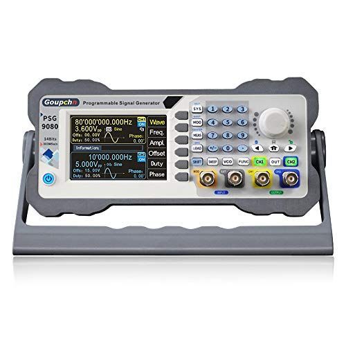 Cleqee 80Mhz 信号発生器 デュアルチャネル プログラマブル デジタル信号発生器 任意波発生器 信号源 周波数変調 振幅変調 DDS ...
