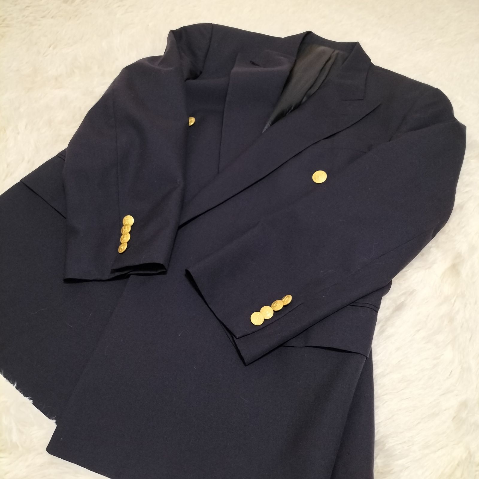 80's Polo Ralph Lauren 紺ブレザー 金釦 ダブルブレスト 【公式通販】