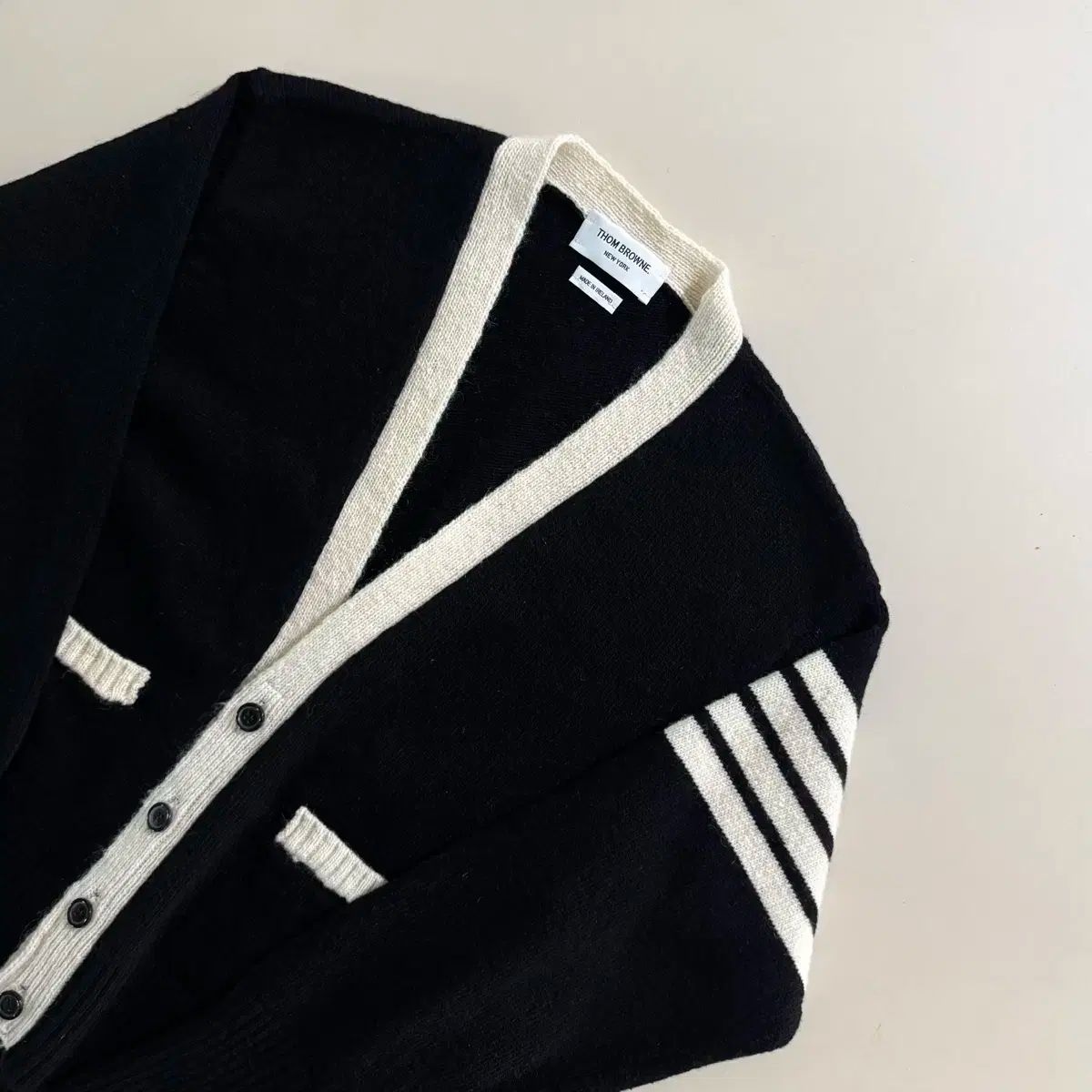 純正品|当日配達 Thom Browne トム ブラウン アドニス ステッチ モヘア カーディガン