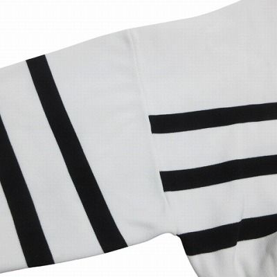 LE PHIL ルフィル ドライタッチカーディガン ボーダー ニット 長袖 Vネック 白 黒 フリーサイズ X レディース LE PHIL ルフィル ドライタッチカーディガン ボーダー ニット