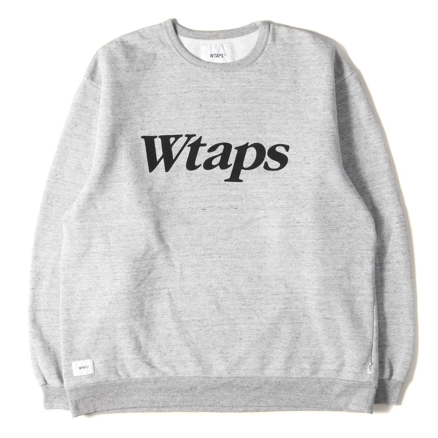 WTAPS ダブルタップス スウェット ブランドロゴ クルーネック スウェットシャツ ACADEMY SWEATER 18AW グレー XL トップス  トレーナー ブランド カジュアル 着回し - メルカリ