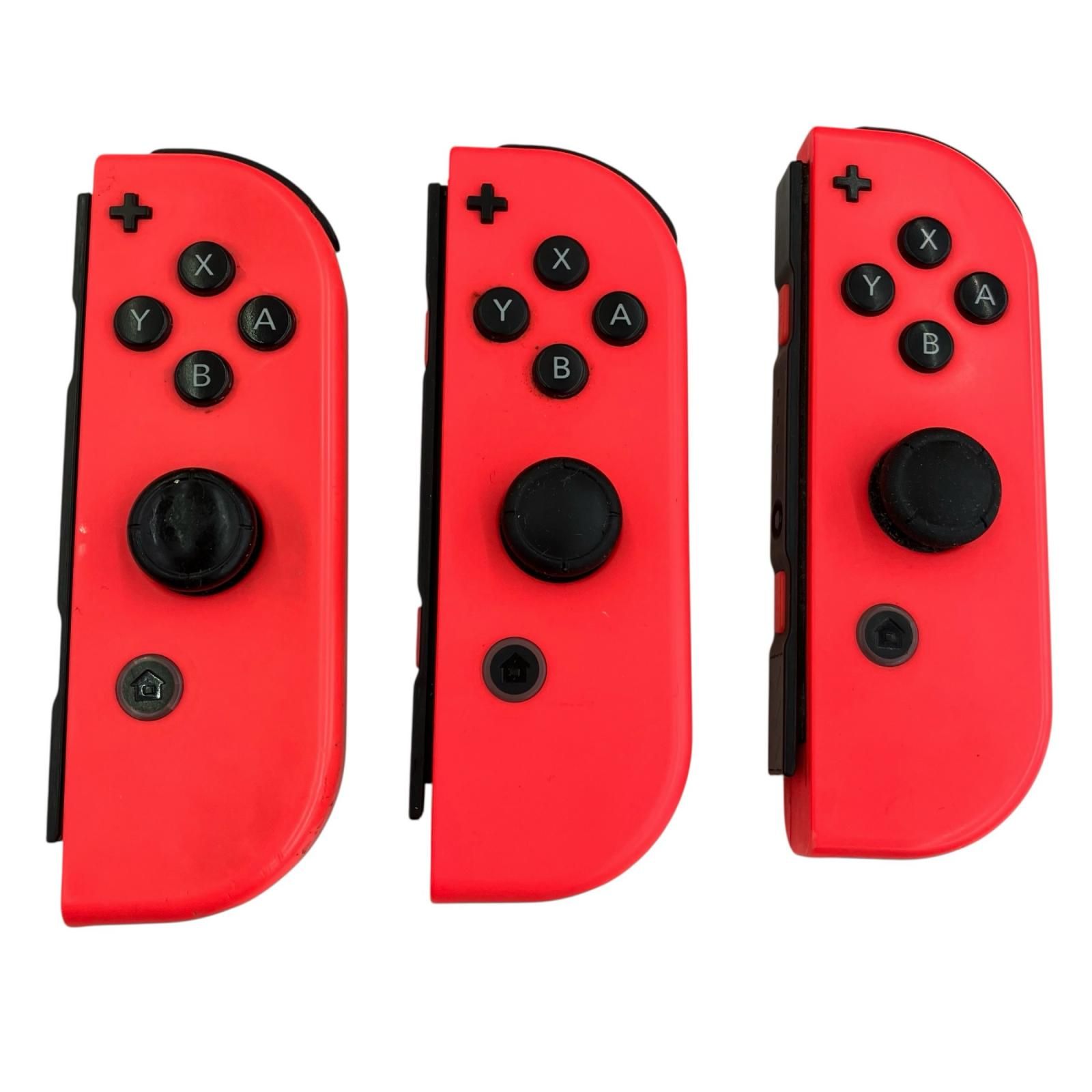 186000 現状品 Nintendo 任天堂 ニンテンドウ Nintendo Switch ニンテンドースイッチ ジョイコン HAC-015 HAC-016 ネオンレッド ブルー 6点まとめ売り