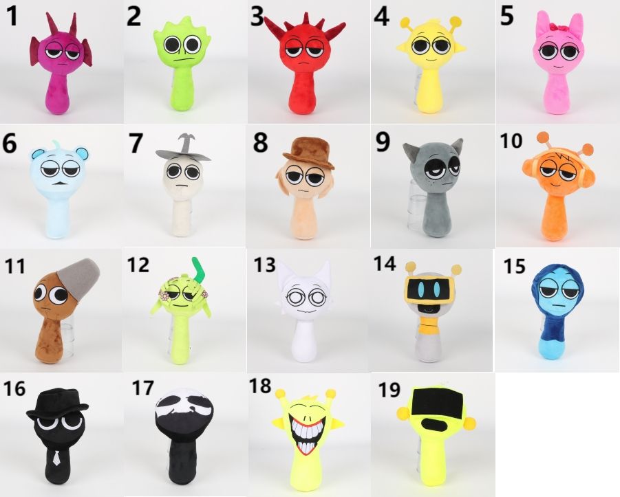 楽天市場】Sprunki incredibox スプランキー ぬいぐるみ 3点