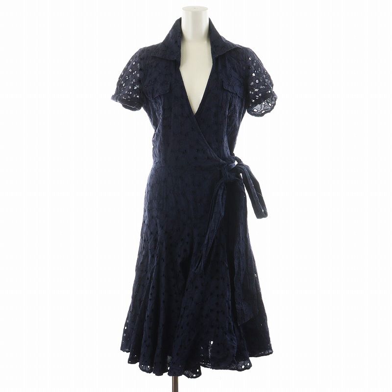 ダイアンフォンファステンバーグ　カシュクールプリーツワンピース　シアー　ロング丈 ダイアンフォンファステンバーグ DIANE von FURSTENBERG