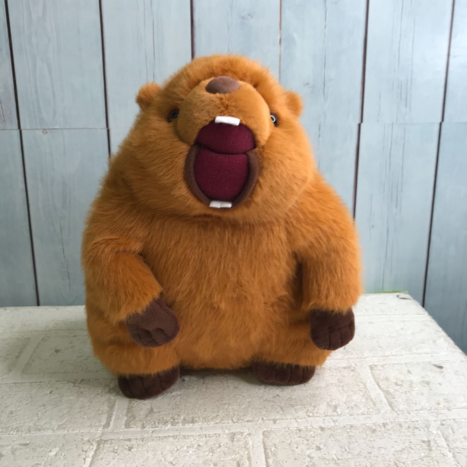 マーモット 音声ぬいぐるみ けたたましい 雄叫び ぬいぐるみ