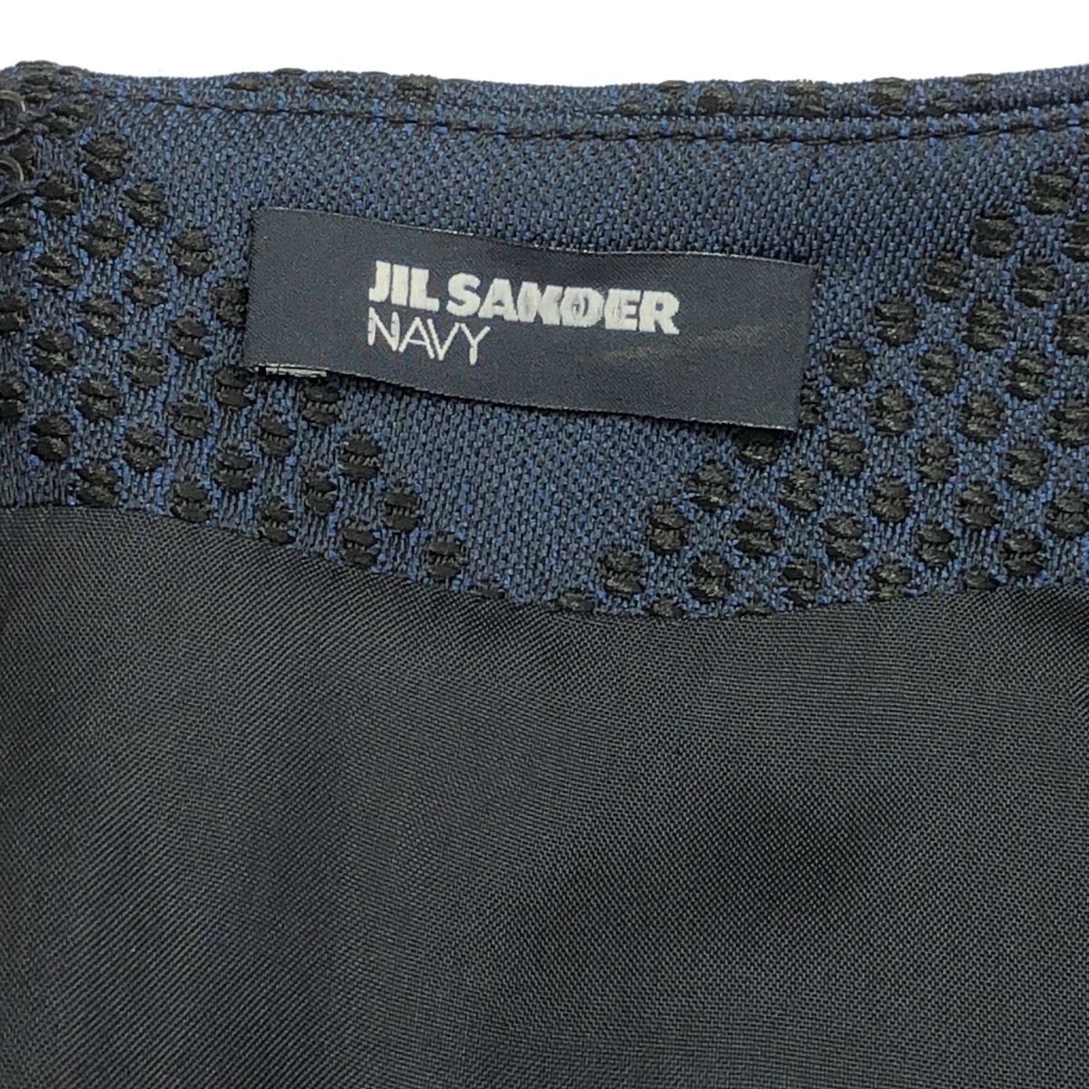 JIL SANDER NAVY / ジルサンダーネイビー | チェック タック