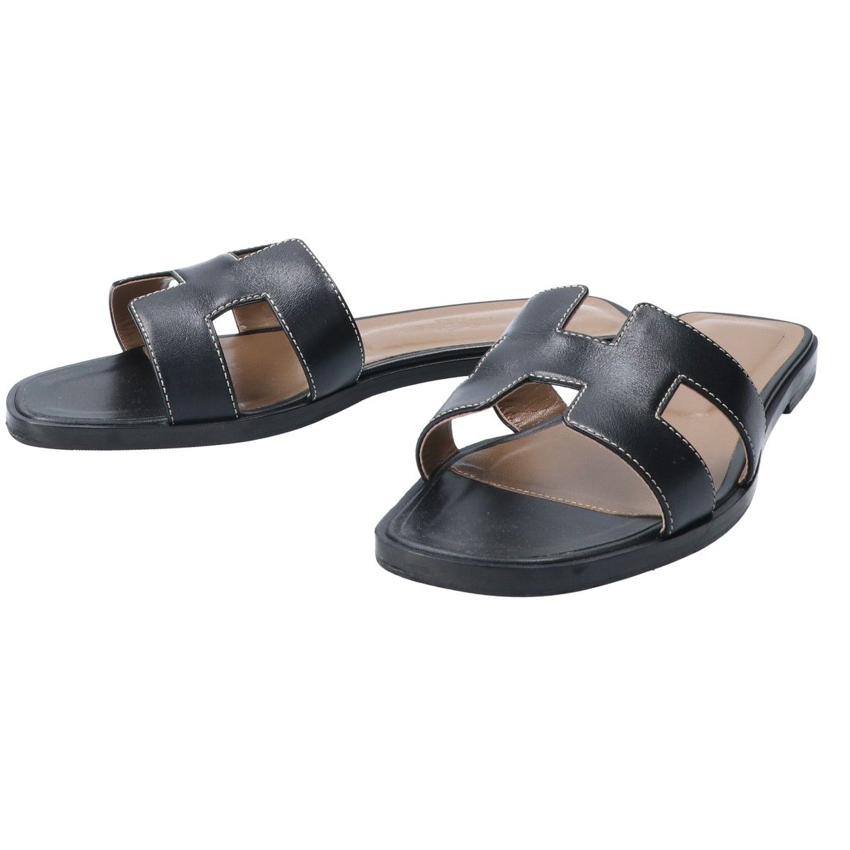 HERMES 黒 オラン 36 1/2 Oran sandal | Hermès USA