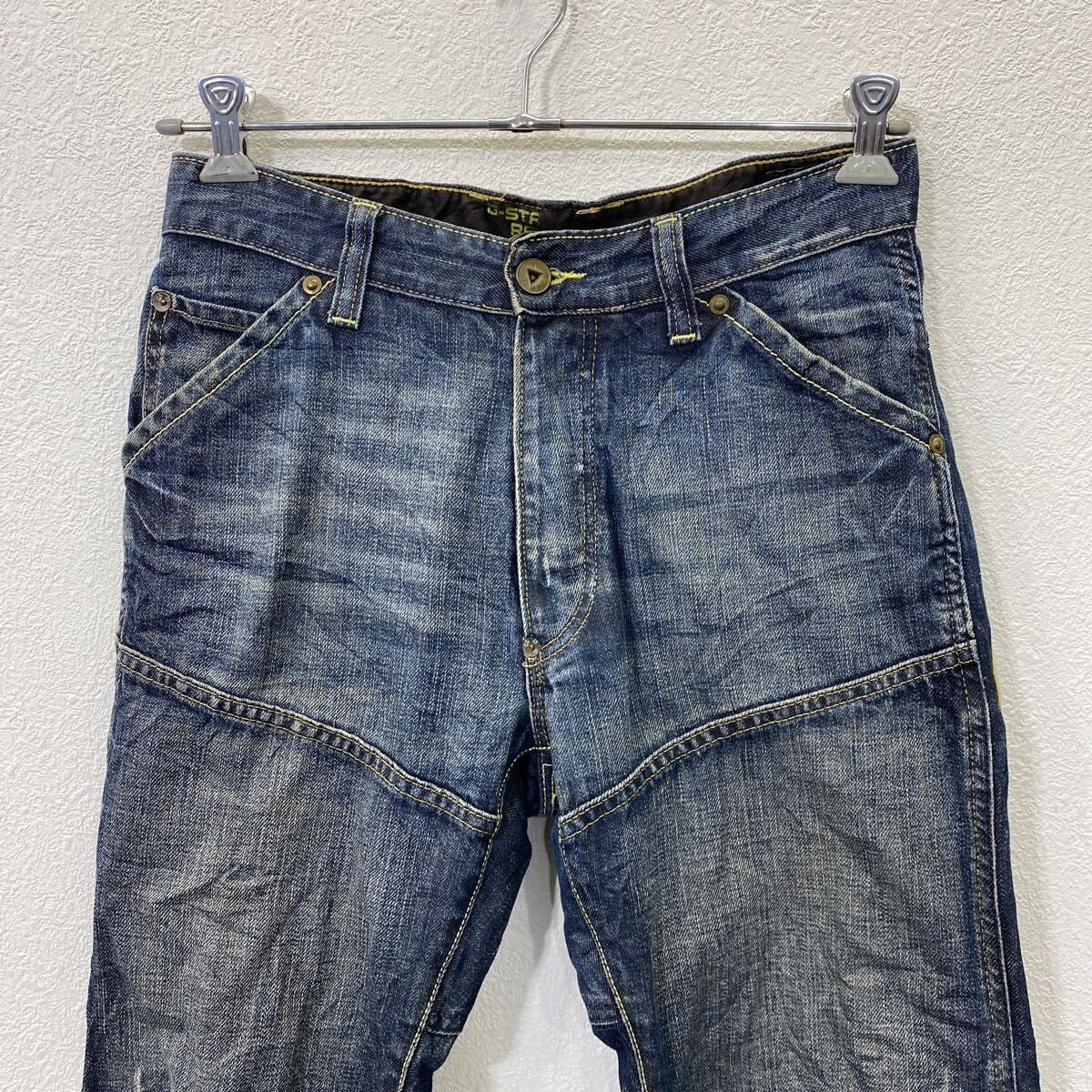 G-STAR RAW デニムパンツ W32相当 ジースターロウ ボタンフライ ブルー