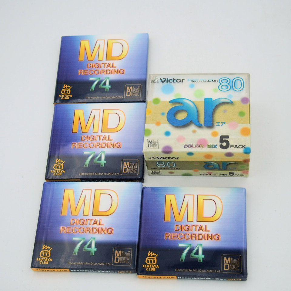 MD ミニディスク 9枚 Victor 80分 TSUTAYA CLUB 74分 - メルカリ