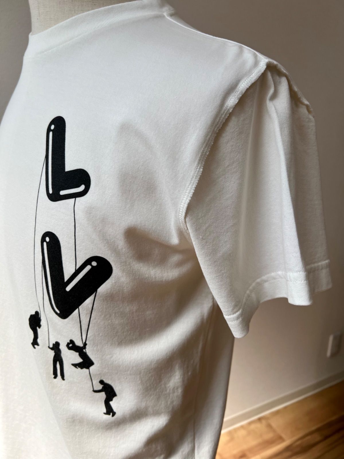 ルイヴィトン フロウティングLVプリンデッドインサイドアウトTシャツ S 