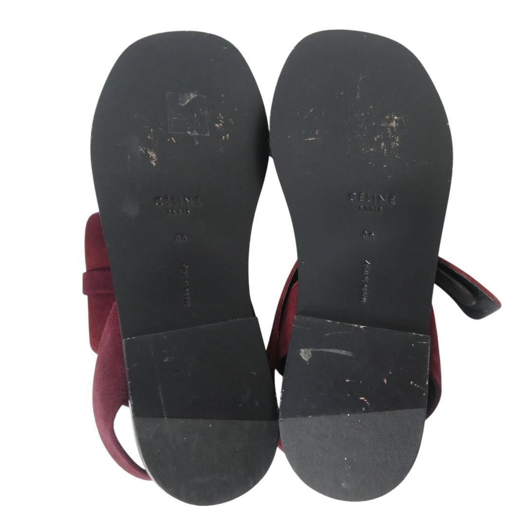 CELINE セリーヌ サイズ36 約23㎝ フィービー期 スエード ストラップ