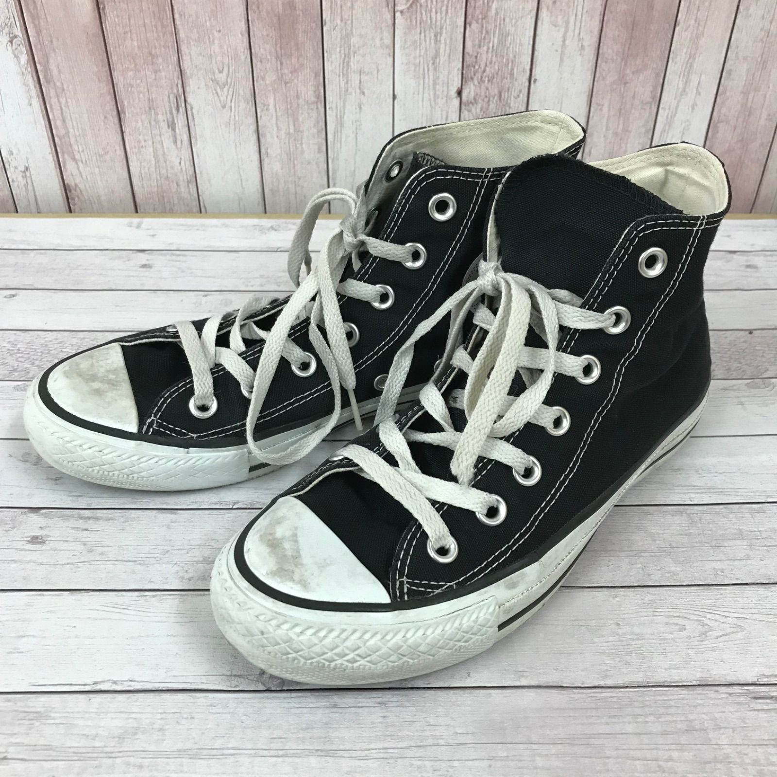 ☆CONVERSE ALL STAR コンバース オールスター ハイカット スニーカー 23.5cm ブラック系 レディース MR133 古着屋 モンスター岡山店 メルカリ