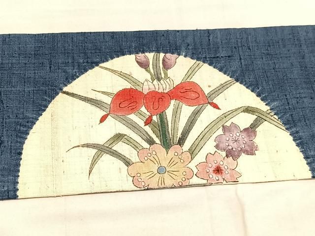 平和屋着物○九寸名古屋帯 紬地 蜀江花文 正絹 逸品 BAAU1851hv