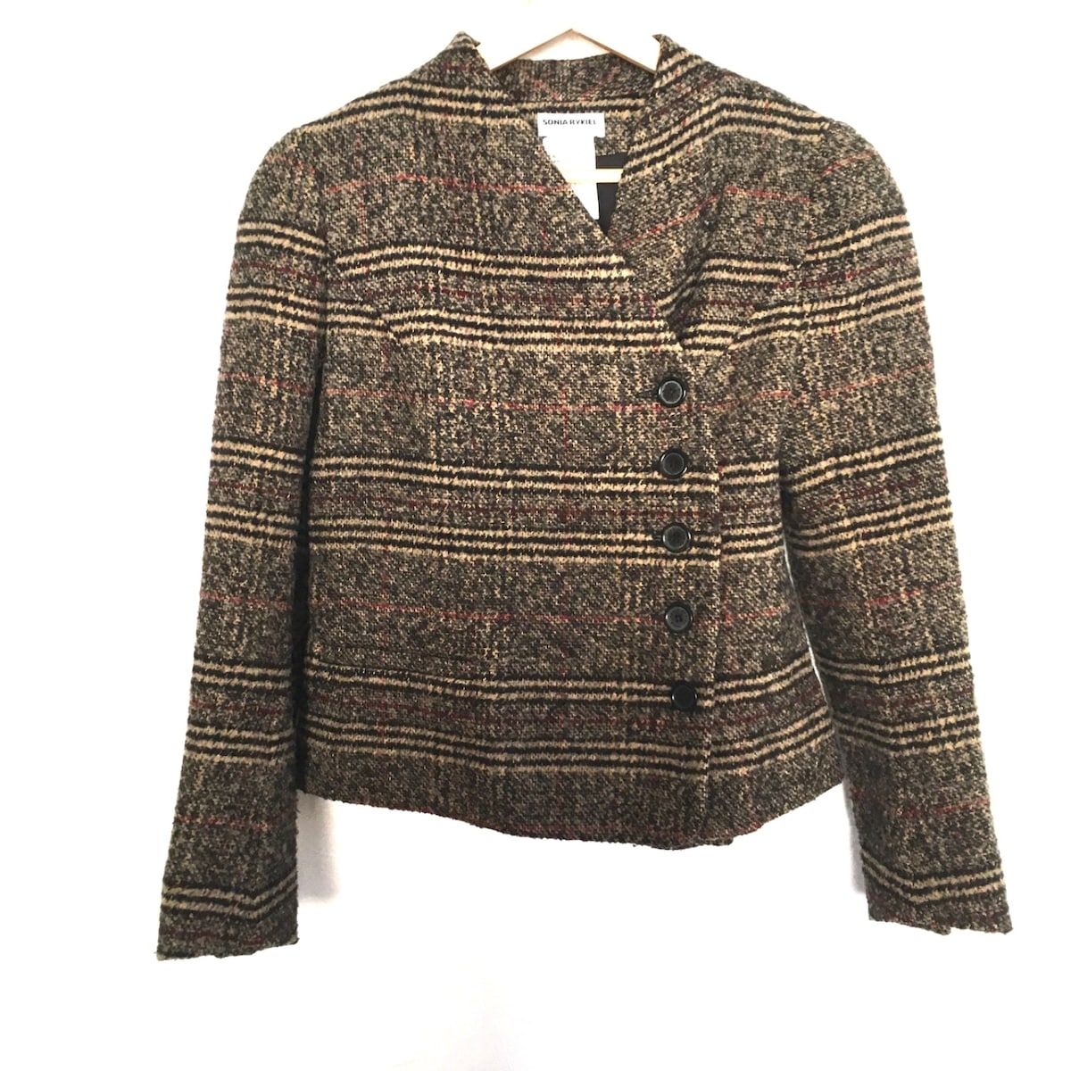 SONIA RYKIEL ベージュ ジップアップ カーディガン 38 SONIA RYKIEL ベージュ ジップアップ カーディガン 38 - メルカリ