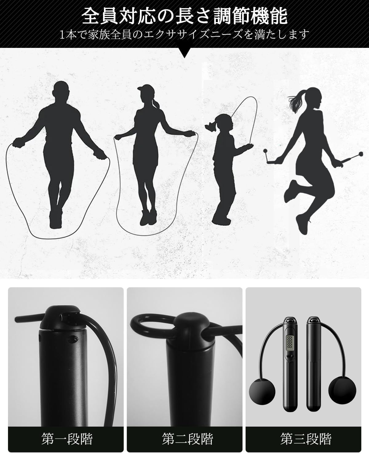 縄跳び Amazon | TINKAZ縄跳び トレーニング用 プロ用速度なわとび ロープ調整