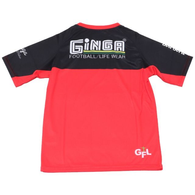 GINGA ジンガ　GG105193 ゲームシャツ プラシャツ Tシャツ ポリエステル100％　こども　サッカー　フットサル　スポーツ　吸汗速乾