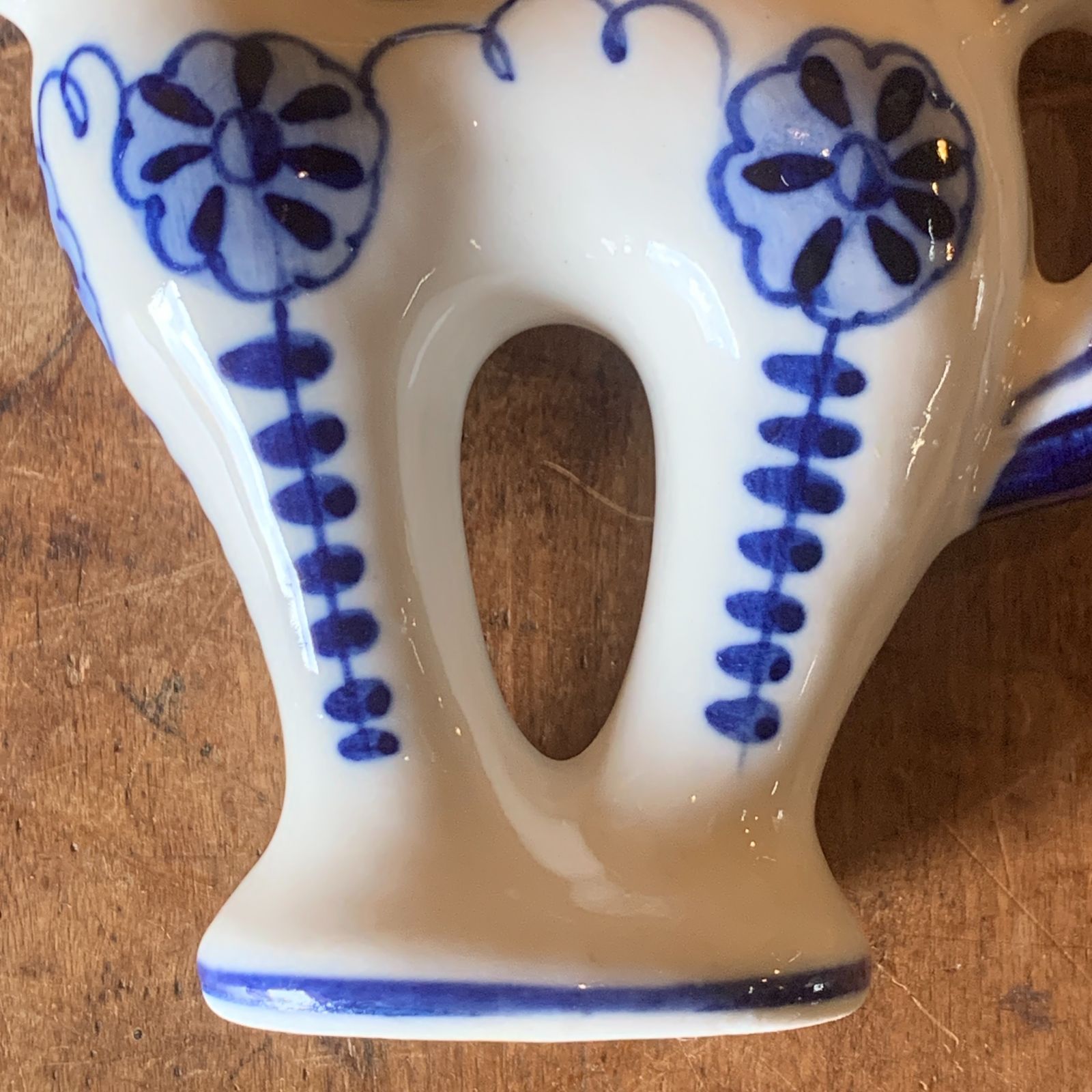 希少　ソビエト陶器　アラベスク模様　大皿　ロシア　焼き物　工芸品　陶磁器　D ロシア グジェリ焼 置物 陶器 オブジェ 馬 ホース ソビエト /HM