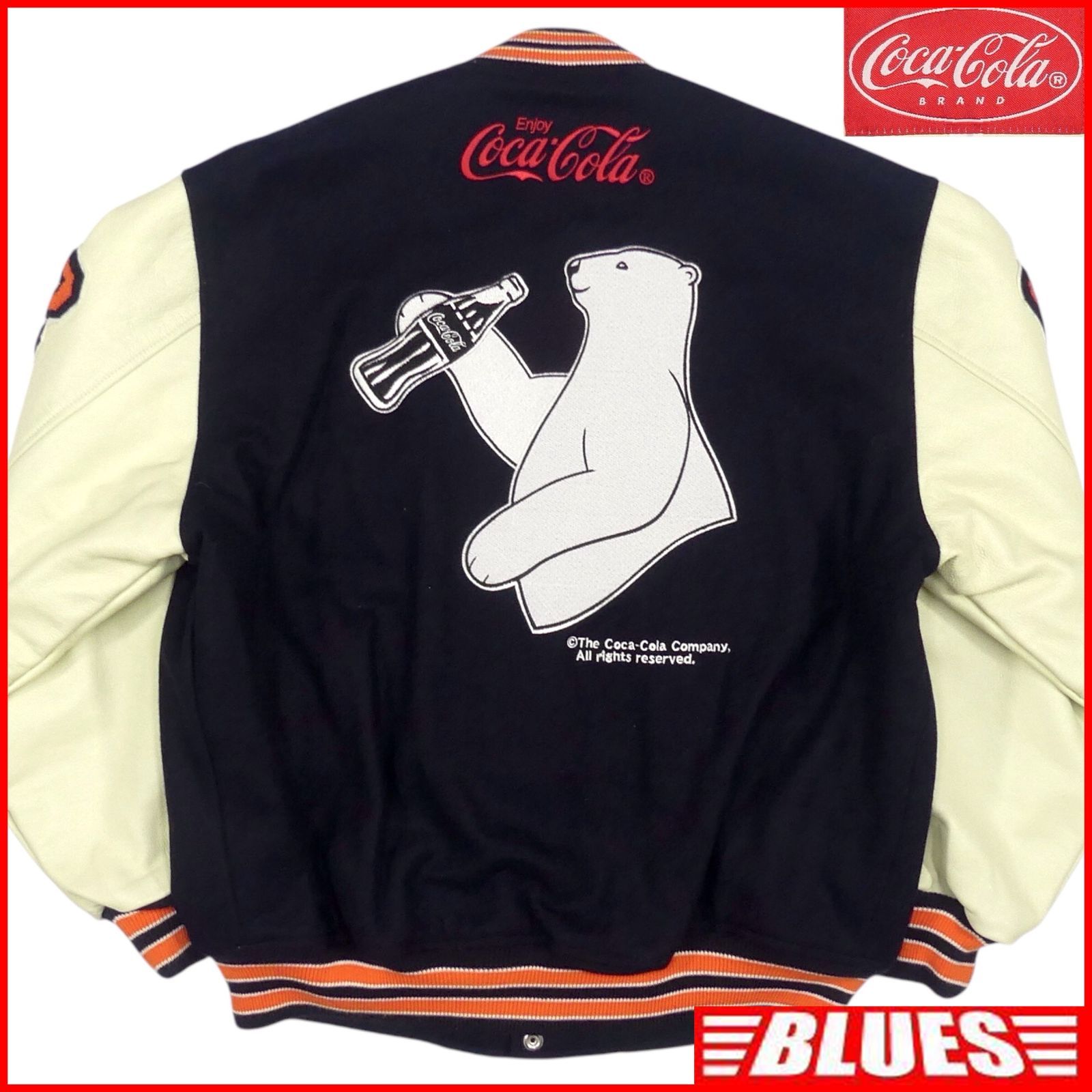 コカコーラ】ブルゾン 限定 Coca Cola コカ・コーラ スタジャン L 古着