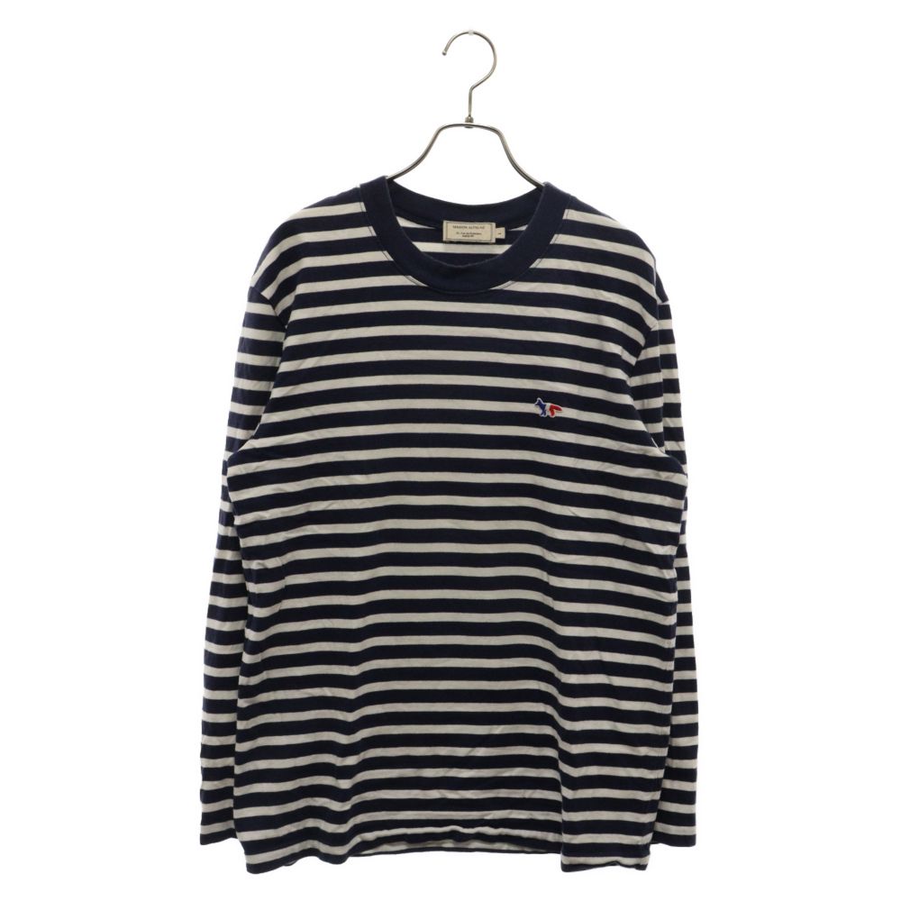 MAISON KITSUNE (メゾンキツネ) ボーダー 長袖カットソー ロング 