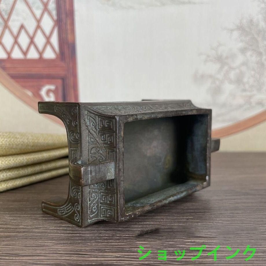 瑞獣三足鼎天子竜頭香炉 香道具 仏具 工芸品 美術品 置物 - メルカリ