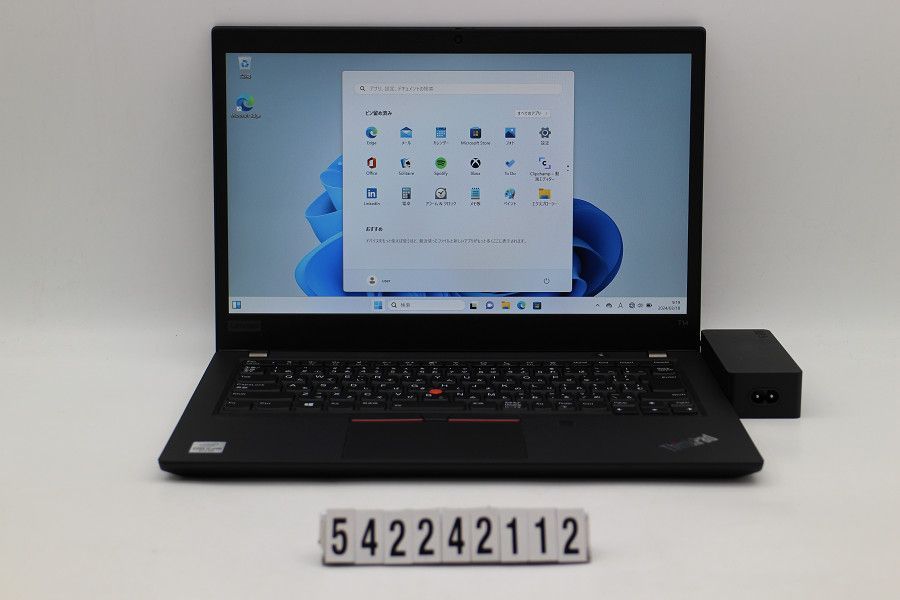Lenovo ThinkPad T14 Gen1 Core i5 10310U 1.7GHz/16GB/256GB(SSD)/14W/FHD(1920x1080)/Win11 【542242112】