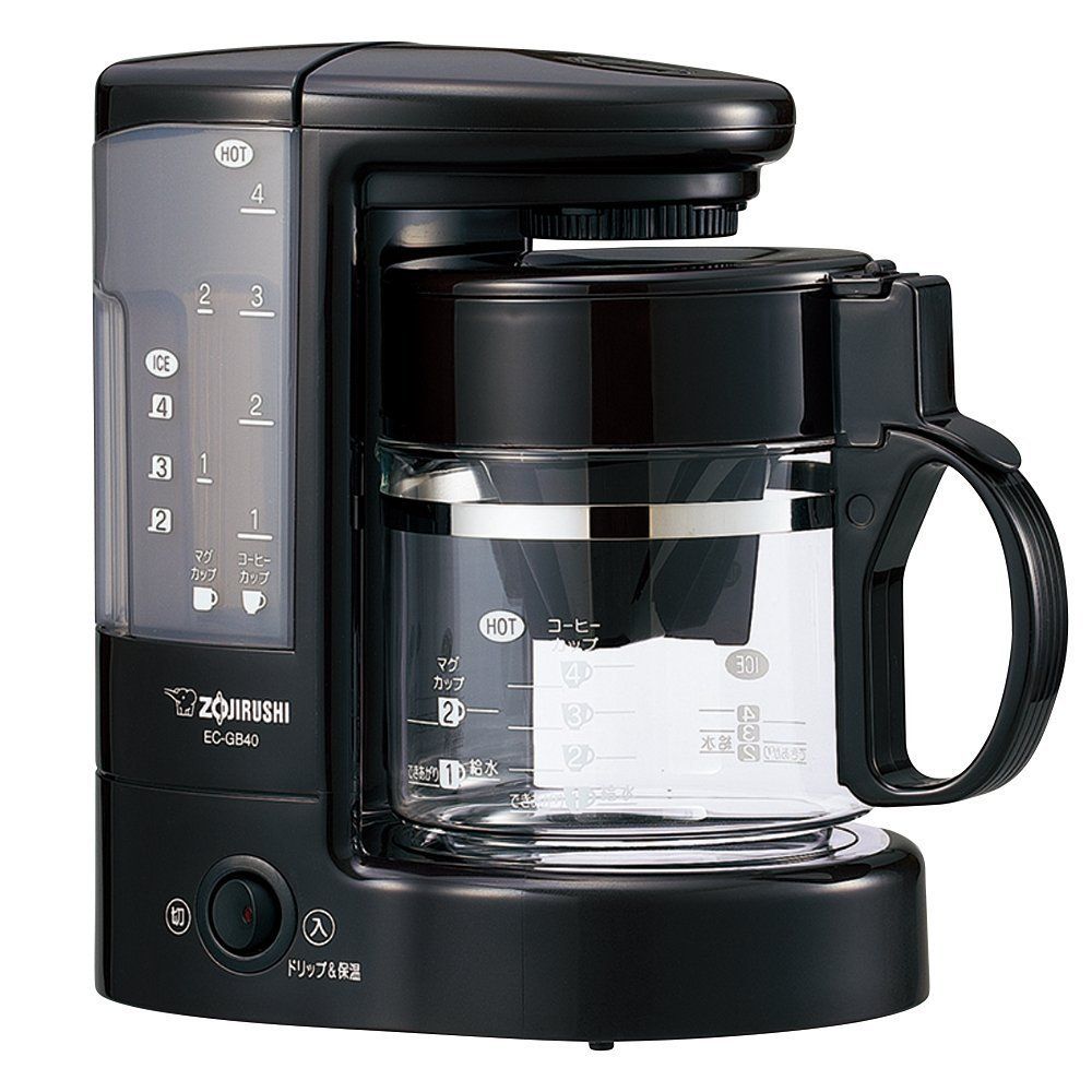 象印マホービン コーヒーメーカー 4杯用 ダークブラウン EC-GB40-TD スタンダード|コーヒーカップ4杯|外して洗える水タンク