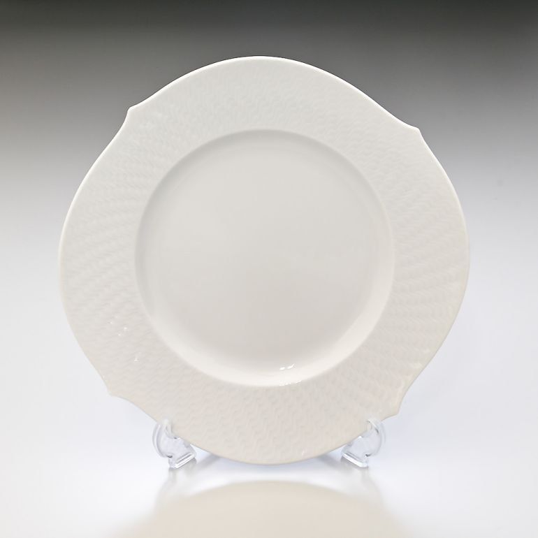 新品 マイセン 波の戯れ ホワイト プレート 28cm Meissen 000001-29479-1