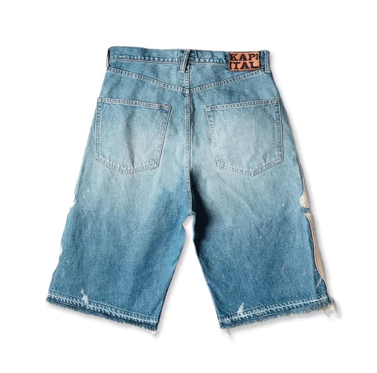 kapital bone ボーンデニム ショートパンツ 34 キャピタル 34 KAPITAL(キャピタル) ボーン デニム 刺繡 パンツ ショート