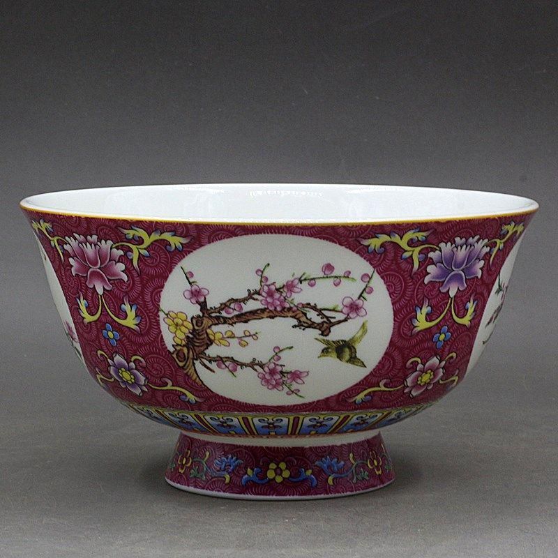 曹帆 景徳鎮 粉彩陶磁器『牡丹鳳凰大花瓶』 - 国内外の優れた伝統工芸