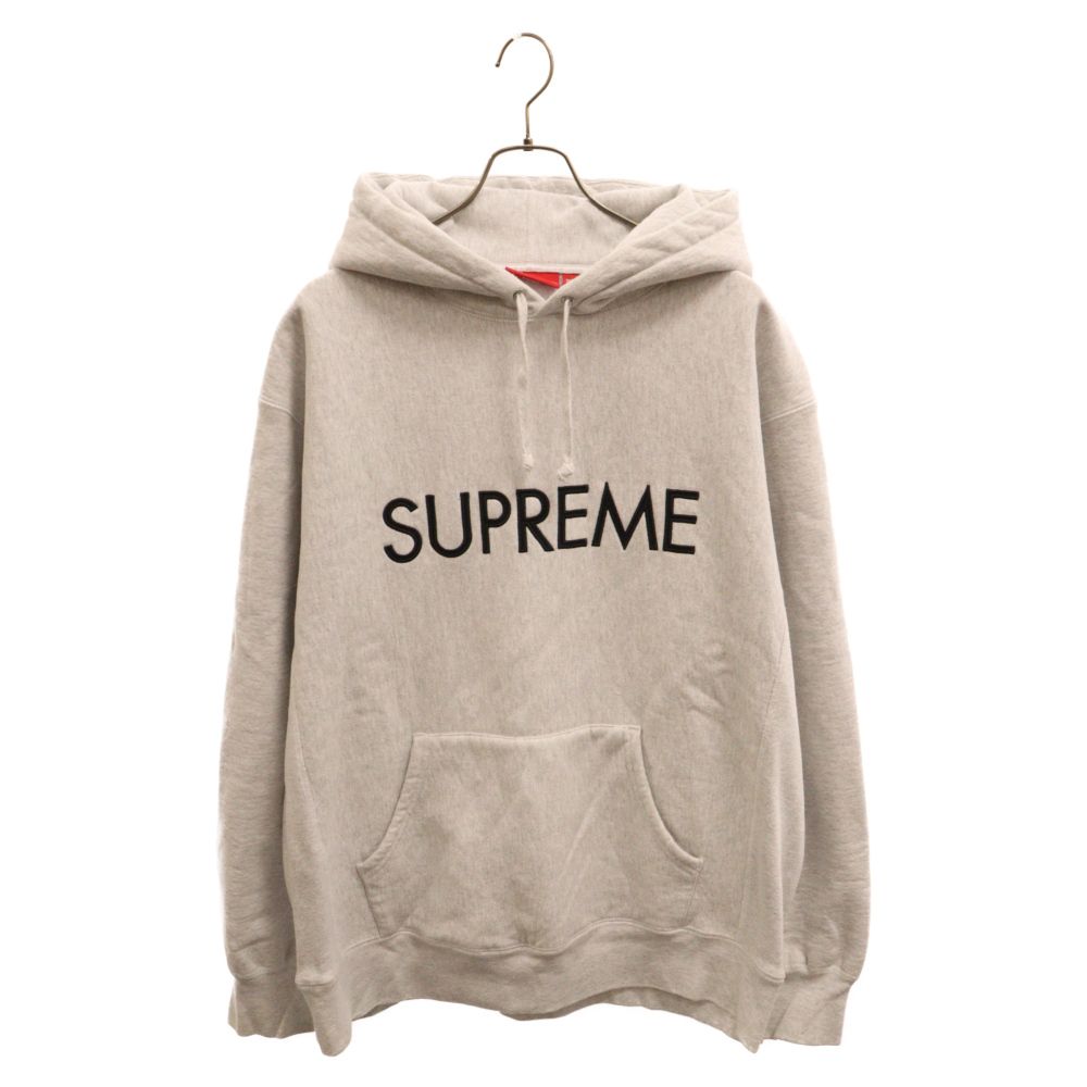 SUPREME (シュプリーム) 22AW Capital Hooded Sweatshirt ロゴ 刺繍