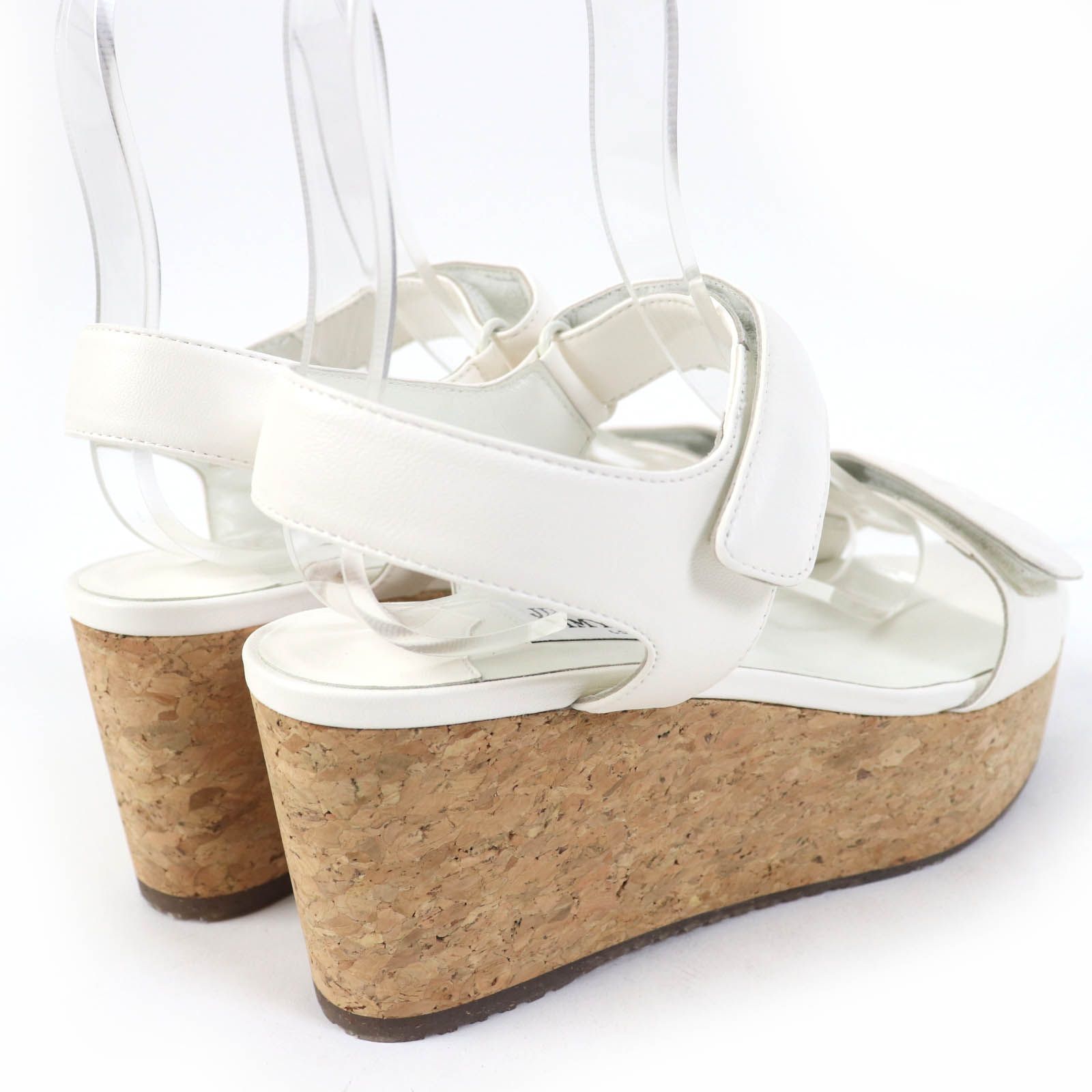 未使用品☆JIMMY CHOO ジミーチュウ BLAIR ロゴエンボス アンクル  