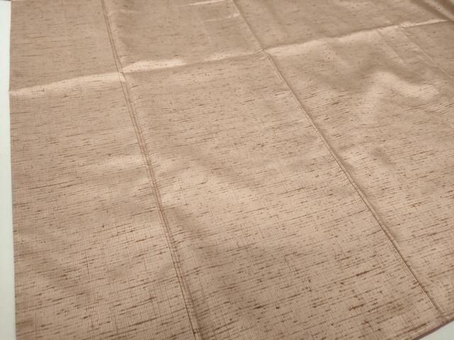 平和屋着物○二代目 川村久太郎 紬 古代柿渋染 梅染色 正絹 逸品 未  