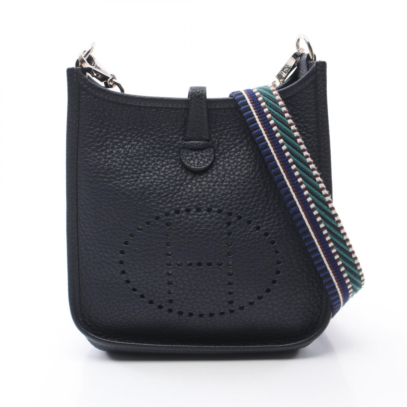 エルメス HERMES ショルダーバッグ エヴリンTPM アマゾン ブルーニュイ レザー エヴリンアマゾンTPM ブルーニュイ レディース Used A